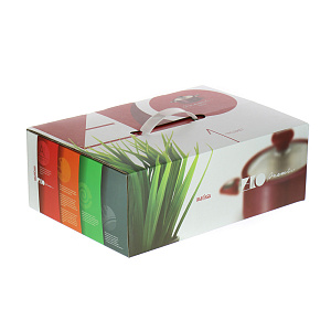 Кастрюля с крышкой 4л БИО КЕРАМИКА алюминий M07072 000000000001076968