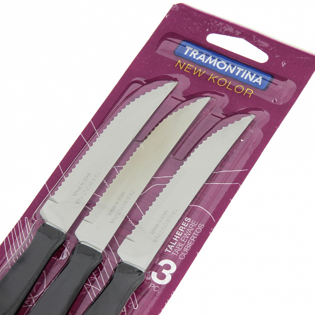 Набор ножей для мяса NewKolor Tramontina, 10 см, 3 шт. 000000000001162648