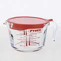 Стакан мерный 1л PYREX с крышкой стекло 000000000001211366