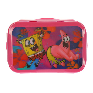 3D Бутербродница с зажимами Губка Боб, 16х10 см 000000000001127629