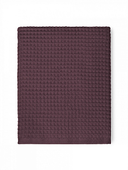 Полотенце вафельное 90x150см DE'NASTIA для бани/сауны 300гр марсала хлопок 000000000001228548