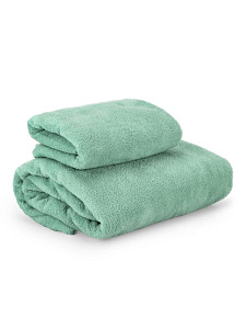 Набор полотенец 35х75см+140х70см мятный микрофибра полиэстер 000000000001218074