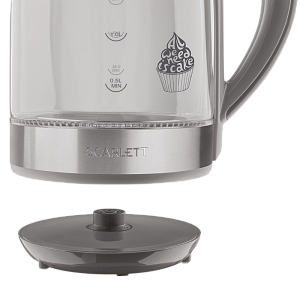 Чайник "Scarlett" стекло, мощность 2200Вт, объем 1.7л, дисковый нагр. элементSC-EK27G64 000000000001192829