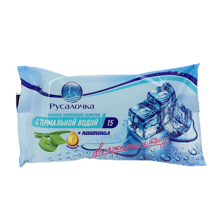Салфетки влажные 15шт РУСАЛОЧКА термальная вода 000000000001187540