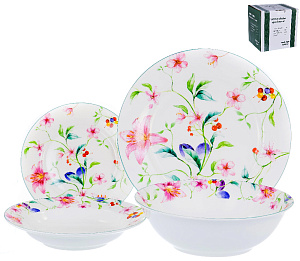 Набор столовой посуды 19 предметов BALSFORD Латона Ароматный мир (27см/21см/19см/салатник 23см) подарочная упаковка фарфор 000000000001183395