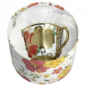 Чайная пара Золотой цветок Estetica 220мл 000000000001126485