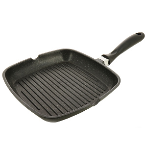 Сковорода гриль Titanium Granit с антипригарным покрытием, индукция, 24 см 000000000001162151