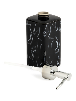 Диспенсер для жидкого мыла DE'NASTIA мрамор чёрный керамика 000000000001213498