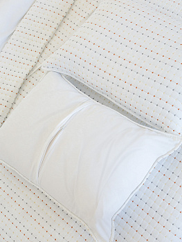 Наволочки декоративные 50x70см 2шт DE'NASTIA Polka dot белый полиэстер 000000000001230729
