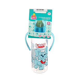 Бутылочка с соской от 0 месяцев Веселые животные Lubby, 250мл 000000000001135406