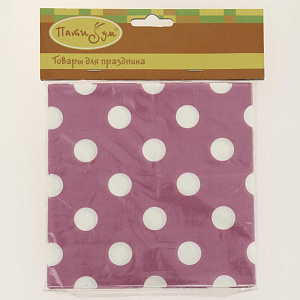 Салфетка 12шт СФЕРА Горошек 000000000001166951