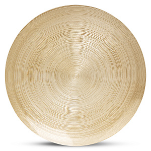 Тарелка обеденная 28см GLASSCOM шампань стекло 000000000001219712