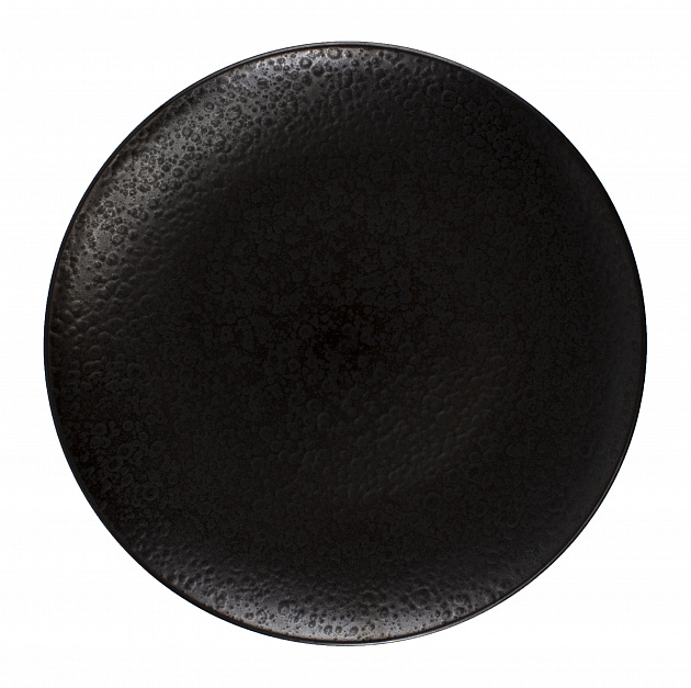 Тарелка обеденная 28см NINGBO Black глазурованная керамика 000000000001217613