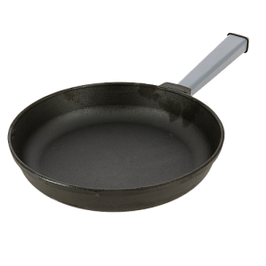 Сковорода 24х4см FACKELMANN Optima-Black с ручкой чугун 75712 000000000001202831
