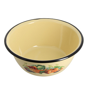 Миска 1,5л СТАЛЬ-ЭМАЛЬ с деколью эмалированная 000000000001022606