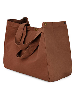 Сумка 38х44х22 DE'NASTIA Sea Salt Washed коричневый хлопок 000000000001225547