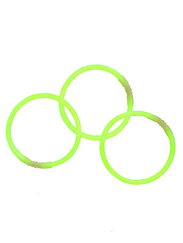 Светящийся браслет Зеленый одинарный браслет с химическим источником света (полипропилен, стеклянная капсула с люмисцентной жидкость 000000000001191267