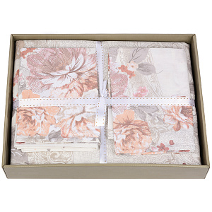 Комплект постельного белья 2-спальный LUCKY Букет 70х70 пододеяльник 175х215см простынь 200х220см наволочки 70х70см-2шт поплин 100% хлопок 000000000001212751