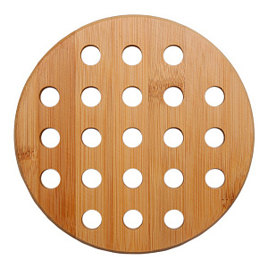 Подставка под горячее 15х1см BRAVO круглая в ассортименте бамбук 000000000001185525