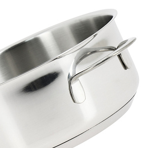 Кастрюля 1,0л Гурман-Стекло, тройное теплораспределительное дно, нержавеющая сталь, 220310 000000000001008066