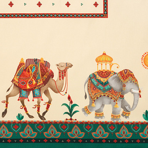 Набор столовый скатерть 180х150см салфетки 40х40см-8шт ЭТЕЛЬ Нью-Дели 100% хлопок 000000000001209814