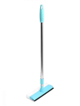 Окномойка 75-125см LUCKY с телескопической ручкой голубой нержавеющая сталь/пенополиуретан/резина 000000000001217310