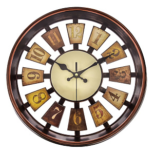 Часы настенные 30,5х30,5х4,5см GUTERWAHI круглые Рим темный 000000000001213648