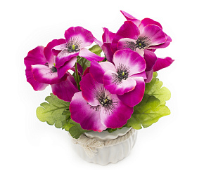 Цветок искусственный 17см Анютины глазки 000000000001189333