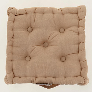 Подушка на стул (пуф) DE'NASTIA 40x40х8см 100%Хлопок дыня P111161 000000000001199508