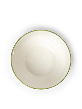 Салатник 14см 550мл DE'NASTIA Provence цветочный принт зеленая кайма фарфор 000000000001231314