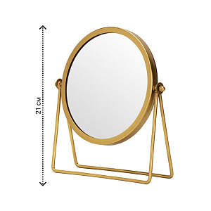 Зеркало настольное 21см Модерн золото 000000000001222701