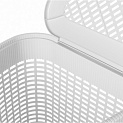 Корзина для белья 50л 39,5Х39,5Х59,5см ECONOVA угловая белый пластик 000000000001223386