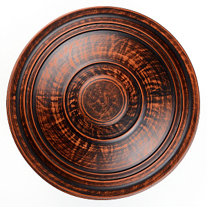 Жаровня 2,5л с крышкой дымленая керамика 000000000001211406