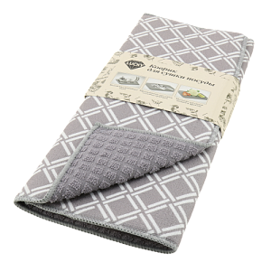 Коврик для сушки посуды 38x50см LUCKY Ромбы принтованный бежевый полиэстер 000000000001207679