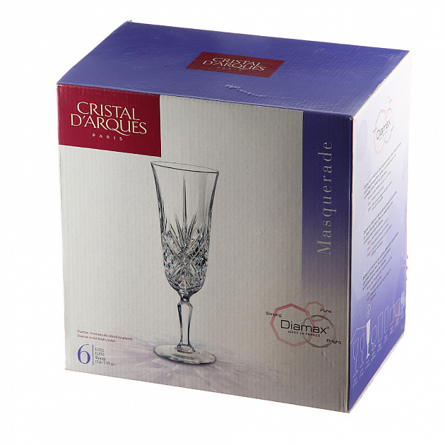 Набор фужеров для шампанского Masqurade Cristal D'arques, 170мл, 6 шт. 000000000001006643