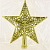 Верхушка для ёлки Звезда 20см золото R010561 000000000001191482