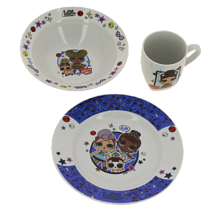 Посуда фарфор набор в подарочной упаковке 3 предмета LOL Surprise ND PLAY 275863 000000000001193249