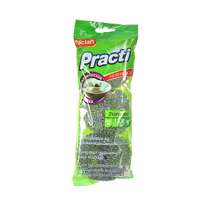 Набор малых металлических мочалок Paclan, 3 шт. 000000000001100093