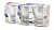 Набор бокалов 350мл 3пр APOLLO Veneto стекло можно использовать в качестве креманок для подачи десертов VEN-03 000000000001197676