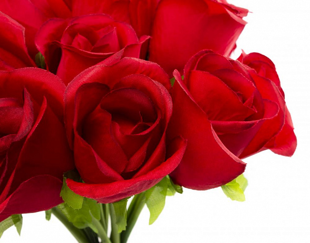 Цветок искусственный "Розы" 17 бутонов 29см R010762 000000000001196732