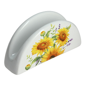 Салфетница Подсолнухи Matissa, 12.2х4.2х7.6 см 000000000001152609