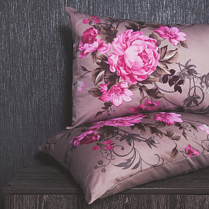 Комплект постельного белья 2спальное DE'NASTIA Сатин Элегия (панно) 50х70см-2шт C010404 000000000001123875