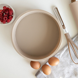 Форма для выпечки 25см DE'NASTIA бежевый силикон 000000000001219666