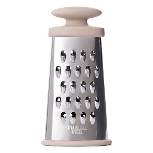 Терка XS 15,5x8x4,5см DE'NASTIA плоская бежевый нержавеющая сталь 000000000001212653