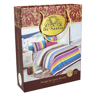 Комплект постельного белья 1,5спальное DE'NASTIA Сатин Карнавал 50x70см-2шт C010413 000000000001123884