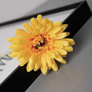 Цветок искусственный Гербера 55см желтая 000000000001218359