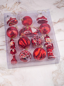 Декоративное украшение Набор для ели 6см 12шт MANDARIN полистирол 000000000001209381