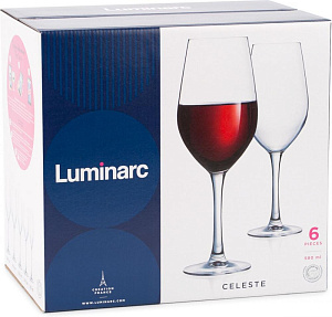 СЕЛЕСТ Набор фужеров для вина 6шт 270мл LUMINARC стекло L5830 000000000001169155