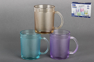 Набор кружек 1/6 130 мл матовая стекло,3947 000000000001193593