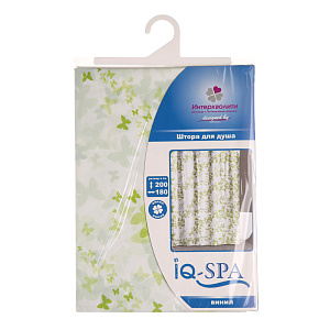 Штора для ванной комнаты IQ-Spa, 180х200 см, ПВХ 000000000001126392